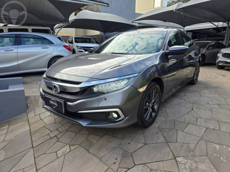 HONDA - CIVIC 1.5 16V TOURING TURBO 4P AUTOMÁTICO - 2020/2020 - CINZA - R$ 139.900,00